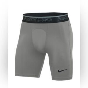 NWT Nike Gray Pro Training Compression Bike Shorts Size Medium